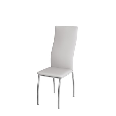 Стул ВВР Версаль белый/хром, экокожа